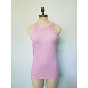 Pilcro Anthropologie‎ Women's M Ribbed Tank Top Pink Fitted Stretchy Sustainable